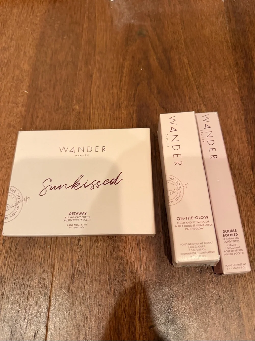 Wander Beauty Sunkissed Face Palette & Blush Stick Duo and lippy